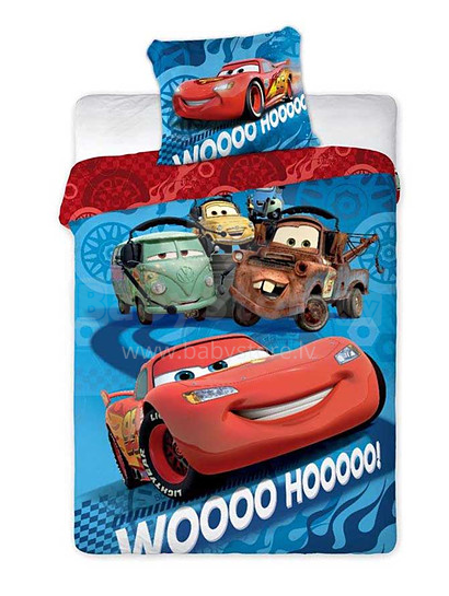 Kapri Disney Bedding Cars  Kokvilnas gūltas veļas komplekts 160x200
