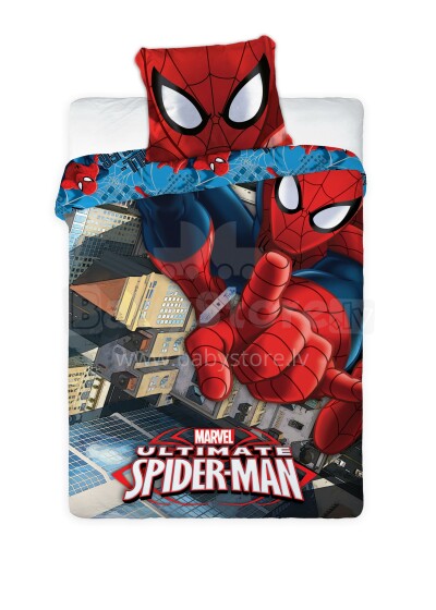 Kapri Disney Bedding Spiderman Kokvilnas gūltas veļas komplekts 160x200
