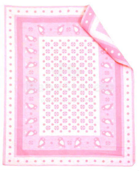 WOT Art.008/1025 Baby Blanket 100% Cotton 100x140cm