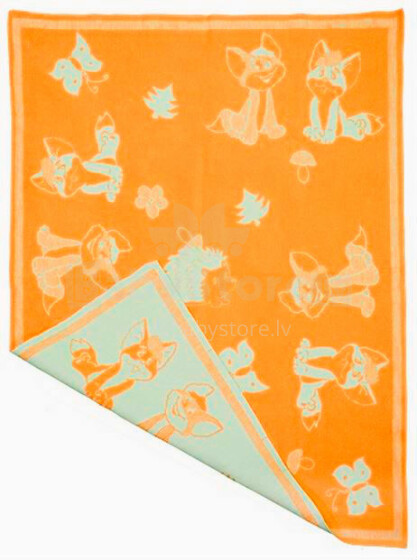 WOT ADXS Art.016 / 1045 Aukštos kokybės medvilninė antklodė vaikams (antklodė) / pledas 100x118cm
