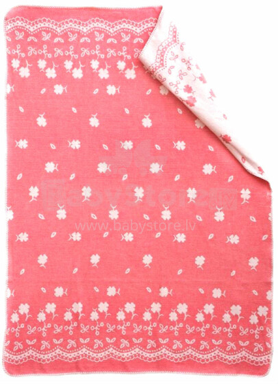WOT Art.001 / rožinė Aukštos kokybės vaikiška antklodė (antklodė) 110X130cm