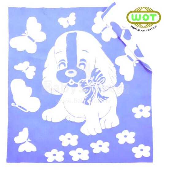 WOT ADXS Art.003/2006(1073) DOG Baby Blanket 100% Cotton 100x118