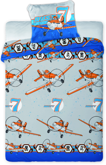 Faro Tekstylia Disney Bedding Planes Flaneļu gūltas veļas komplekts 160x200
