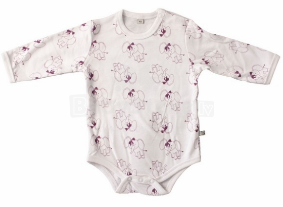 Pippi Art.3819-500 Детский Бодик с длинным рукавом из чистого хлопка (56-68)