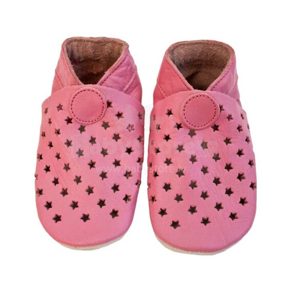 Pippi CelaVi Art.3719-408 Leather slippers Dejošanas čībiņas bērniem no dabīgas ādas