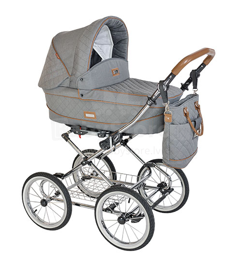 Roan'16 Sofia Limited Edition Grey Chrome Комбинированная детская коляска c классической амортизацией