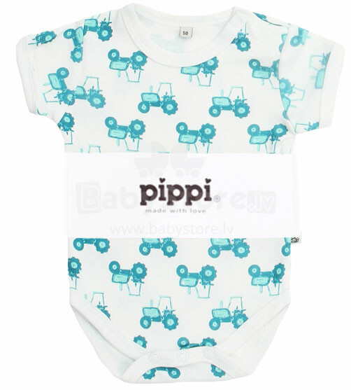 Pippi Body Art. 3820-700 kūdikių bodžiai trumpomis rankovėmis (dydžiai: 56-68)