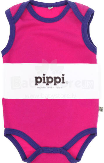 Pippi Art.345-099-576 Детские Бодики с коротким рукавом из чистого хлопка (56-62)