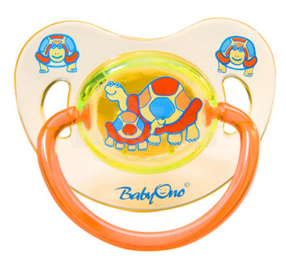 BabyOno Art. 708 Анатомическая каучуковая пустышка, 6м+