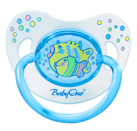 BabyOno Art. 711 Māneklis silikona, anatomisks, 6m+
