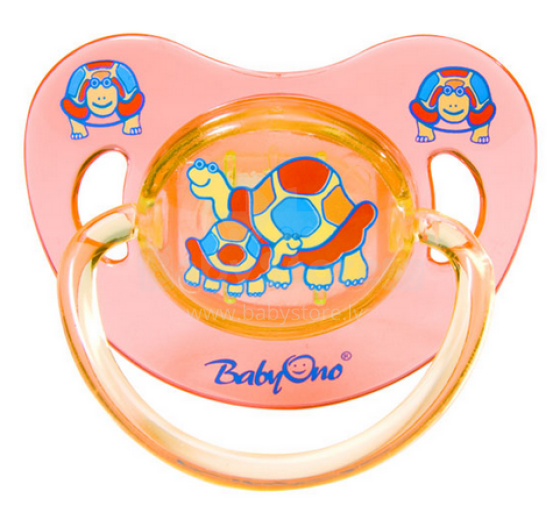BabyOno Art. 711 Анатомическая силиконовая пустышка, 6м+