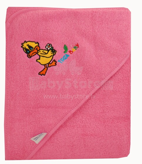 Tega Baby Balbinka Art.OK-001 Pink Полотенце  с капюшоном  76X76 cм
