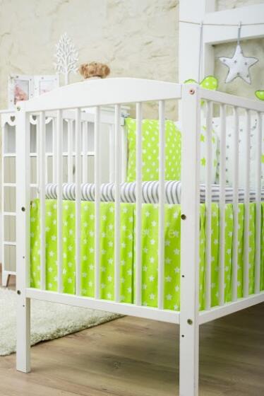 La bebe™ Art.81154  Хлопковый декоративный волан с оборкой на кроватку
