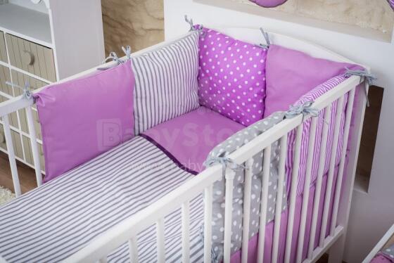 La bebe™ Cotton Borders Set 8 Art.81223 Gultas veļas komplekts no 8 daļām
