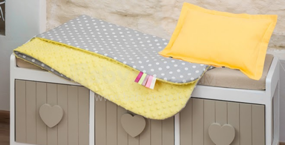 La bebe™ Minky Set Art.81231 Plediņš divpusējs no mikrofibras Burbuļi