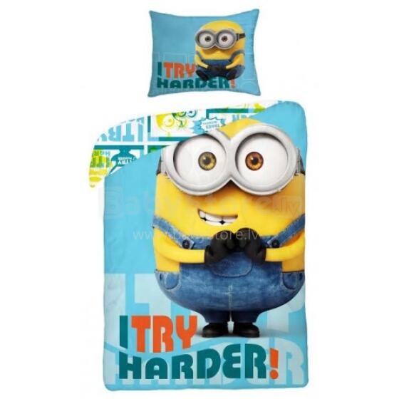 Faro Tekstylia Disney Bedding Minions Kokvilnas gūltas veļas komplekts 160x200
