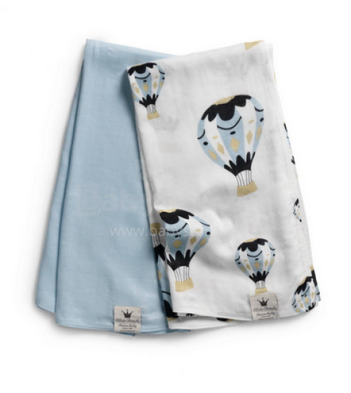 Elodie Details Bamboo Muslin Blanket - Moon Balloon Bērnu plediņš no bambusa
