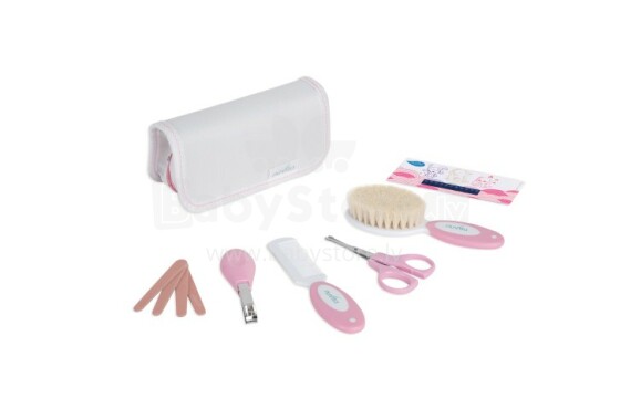 Nuvita Art. 1134 Pink Комплект с принадлежностями для ухода за ребенком с термометром для ванны