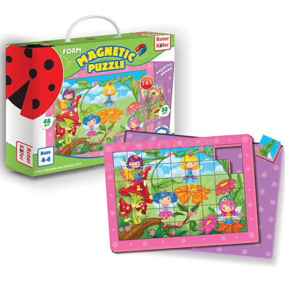 Roter Käfer RK1301-01 Магнитные пазлы Феи на полянке 2 in 1 (Vladi Toys)