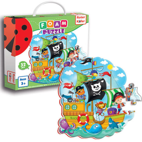 Roter Käfer RK1202-04 Мягкие пазлы Пираты (Vladi Toys)