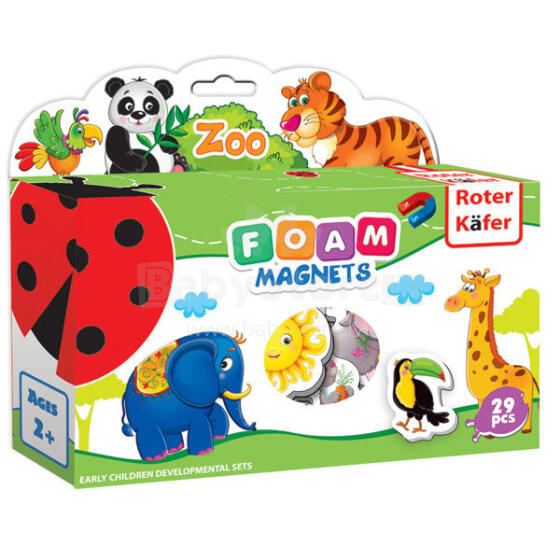 Roter Käfer My Little World Art.RK2101-02 Набор мягких магнитов Зоопарк (Vladi Toys)