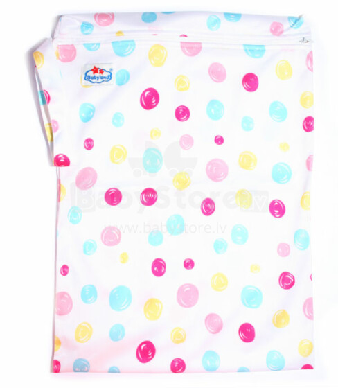„BabyBamboo Zippy White Baloon“ neperšlampamas krepšys naudotoms sauskelnėms