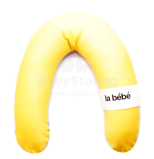 La Bebe™ Rich Maternity Pillow Art.81677 Pearl Lemon Подковка для сна, кормления малыша 30x104 cm