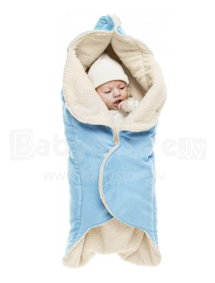 Wallaboo Baby Wrap Nore Soft Blue Art.WW.0809.1106 Одеяло для пеленания