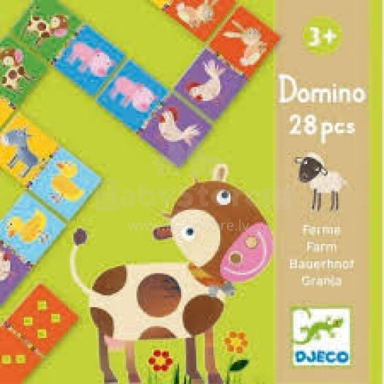 Djeco Domino Farm Art. DJ08158 Pазвивающая игрушка для детей (28 дет.)