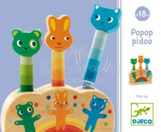 Djeco Popop Pidoo Art. DJ06300 Atsperīgie dzīvnieciņi