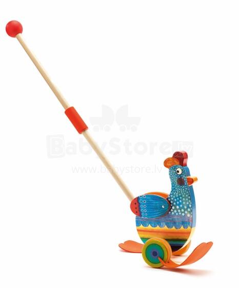 Djeco Push along toys-Fanny Art. DJ06260 Деревянная игрушка на палке