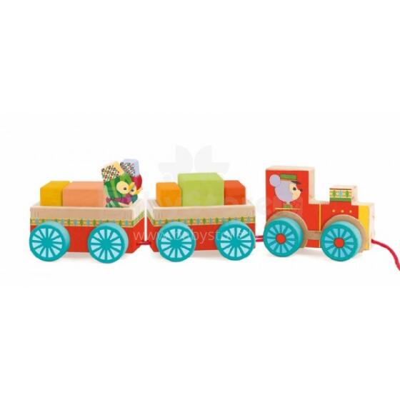 Djeco Early development toys Junzo Train Art. DJ06442
