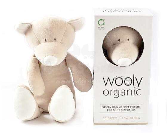 Wooly Organic Art.00101 Мягкая игрушка из эко хлопка - Медведик (100% натуральная)