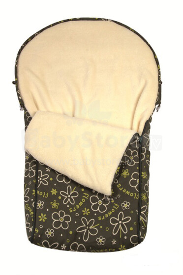 „BabyMatex Cocoon Baby“ miegmaišis „Baby Rudens“ šiltas miegmaišis vežimėliams, kėdėms ir rogutėms
