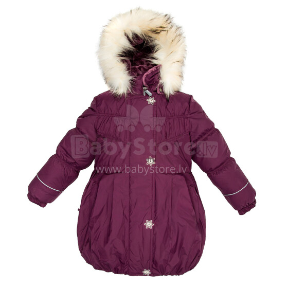 LENNE 15334/617 „Stella“ vaikų šiltas žieminis šilto švarko paltas (116 ir 122 cm.)