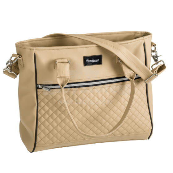 Emmaljunga '16 Exclusive Art. 46614 Sand Leatherette Ratiņu soma