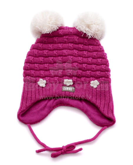Lenne'16 Art.15376/271 Jane Knitted hat Детская вязаная шапочка на завязочках.