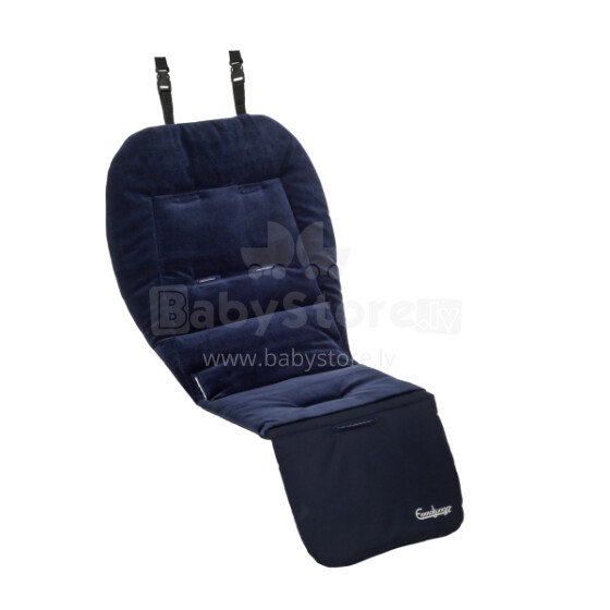 „Emmaljunga '17“ minkštų sėdynių kilimėliai Art. 62601 „Navy“ minkštas įdėklas vežimėliui