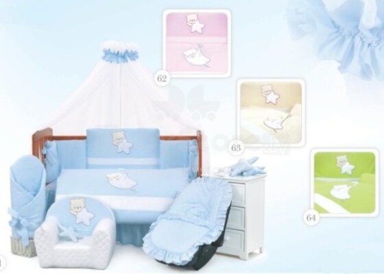 Tuttolina Art.62 Belino 7H - Bērnu gultas veļas komplekts