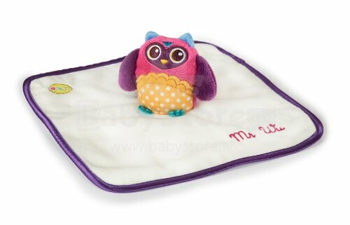 Oops Owl 10004.12 My Doudou Friend Mīksta rotaļlieta Miega lupatiņa - grabulis