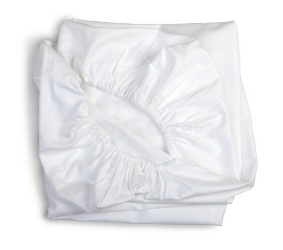 Satīna palags ar gumiju balts 60x120cm Art.82244 YappyKids Cotton Lux