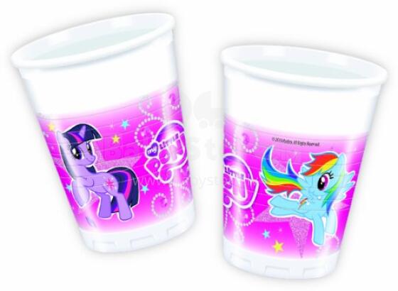 Procos Sparkle Party Art.82225  Plastmasas glāzes  200ML (8gab) 