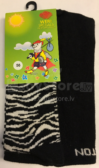 Weri Spezials Art.211 Purple Zebra Bērnu zeķubikses (Anti Allerģiskas) 56-160 izm.