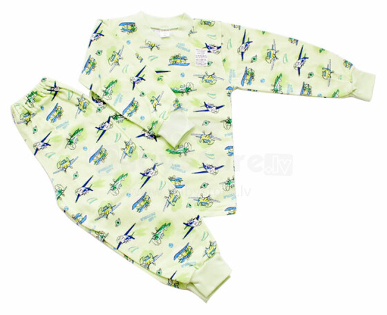 Galatex Art.79867 Pilot Green  Bērnu kokvilnas pidžama 