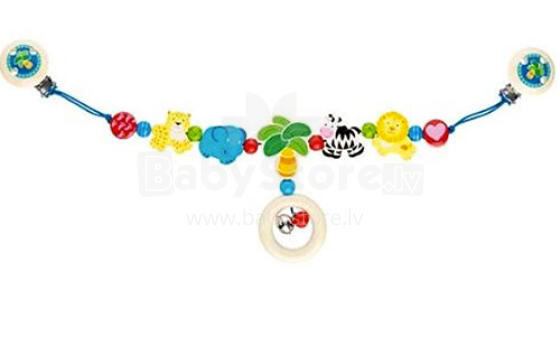 Heimess 735930 Wooden Pram String Clip On (Safari)