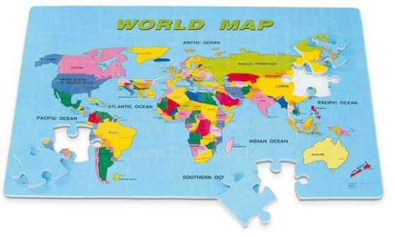 Eva World Map Art.PN200 Puzle (no 54 elementiem)