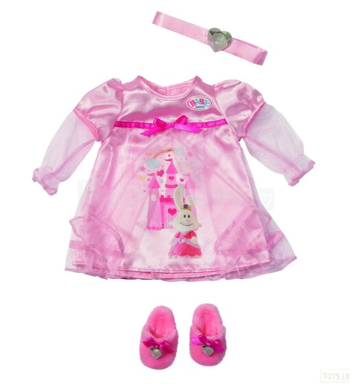 Baby Born Art. 820155 Apģērba komplekts 'Princeses kleita un apavi'