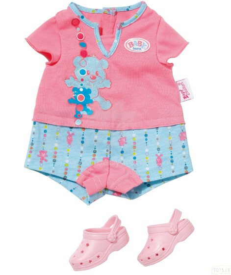 Baby Born Art. 819425 Apģērba komplekts 'Pidžama un apavi'