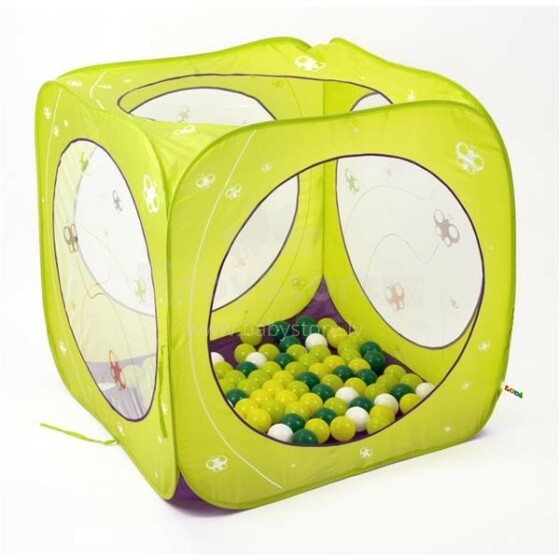 Ludi Art. 2845 Манеж развивающий 'Бабочка', 100 мягких разноцветных пластиковых шариков