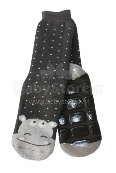 Weri Spezials Art.83074 Baby Socks non Slips grey